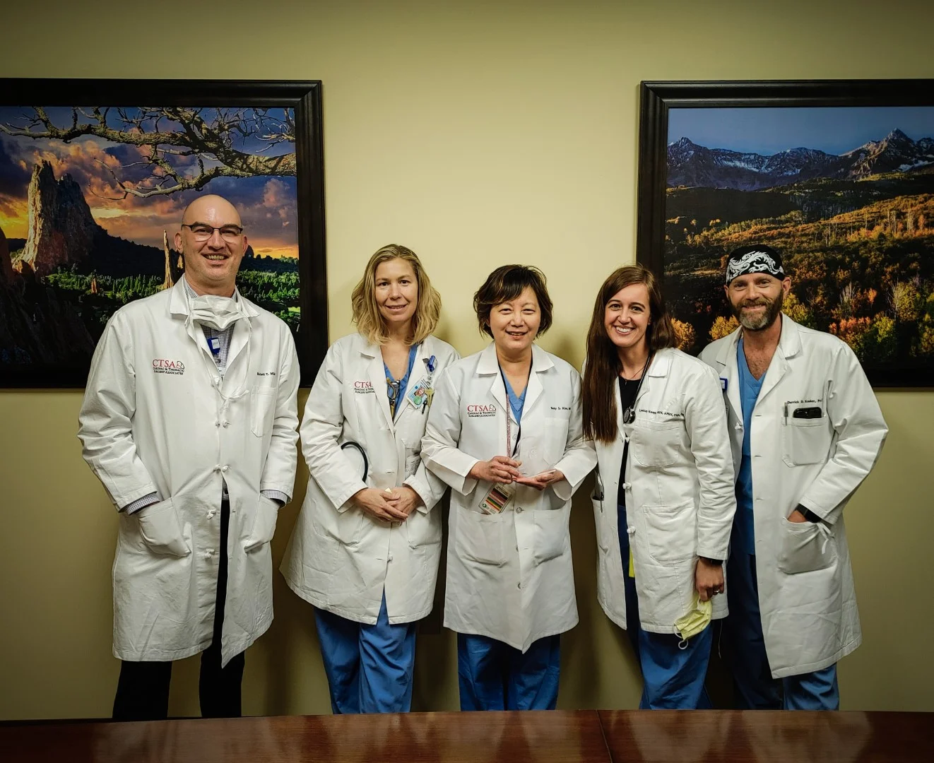 Dr. Kim receiving the American Heart Association’s Colorado Springs Woman of Impact award